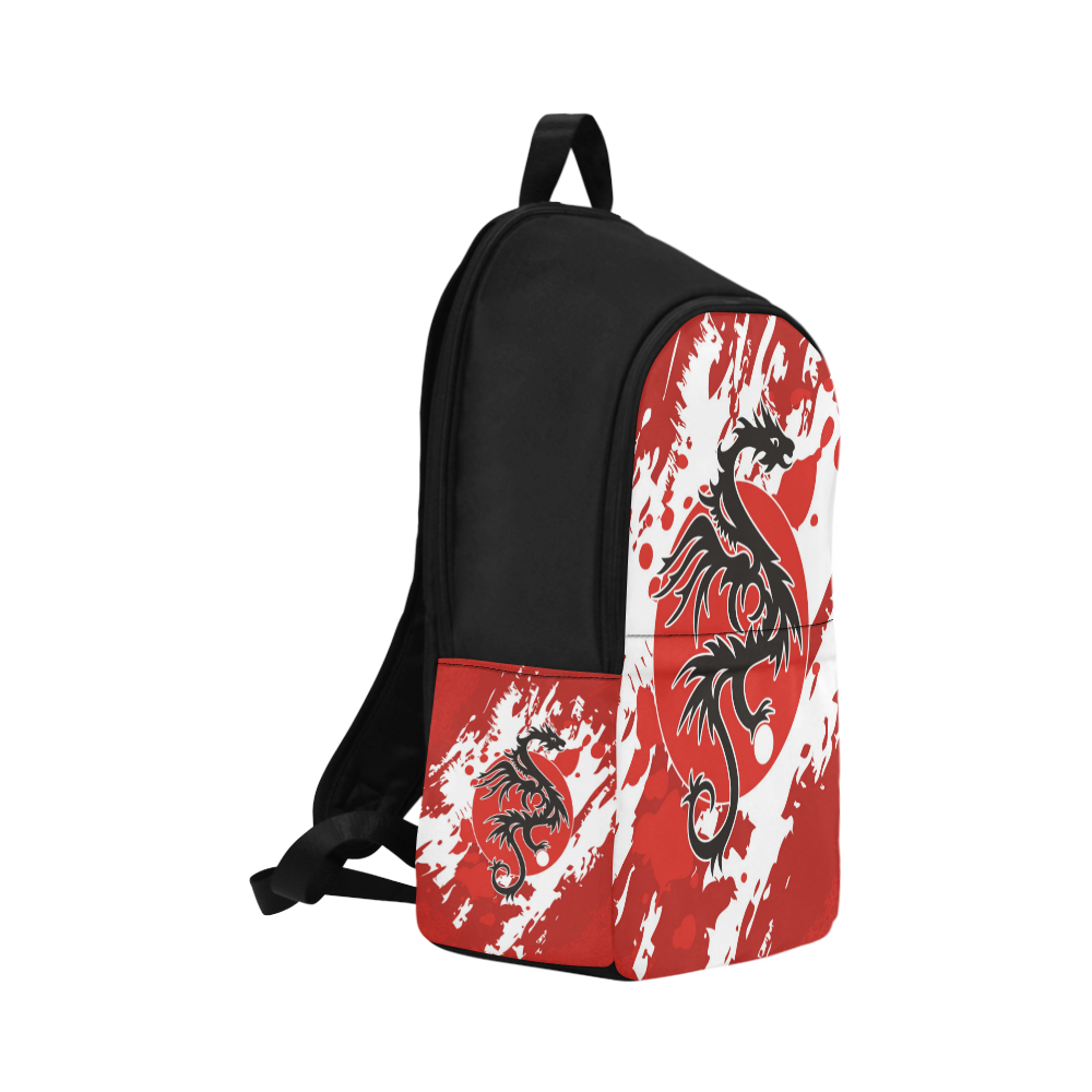 Sun Dragon With Pearl - Brush Strokes 1 Fabric Backpack for Adult (Model 1659)