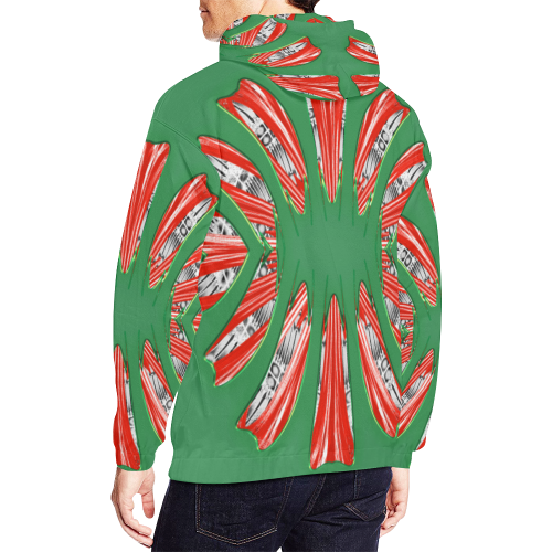 8000  EKPAH 9 All Over Print Hoodie for Men/Large Size (USA Size) (Model H13)