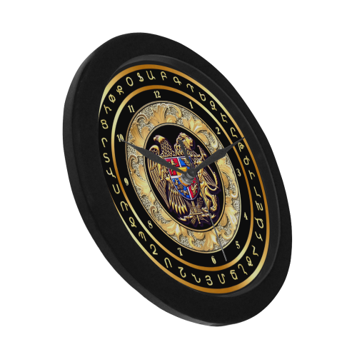 Coat of arms of Armenia Circular Plastic Wall clock