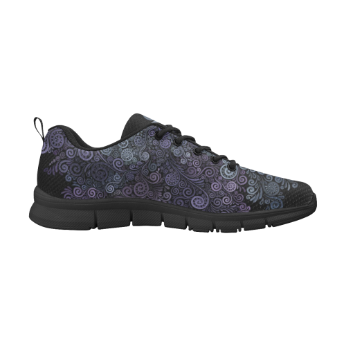 3d Psychedelic Ultra Violet Powder Pastel Women's Breathable Running Shoes (Model 055)