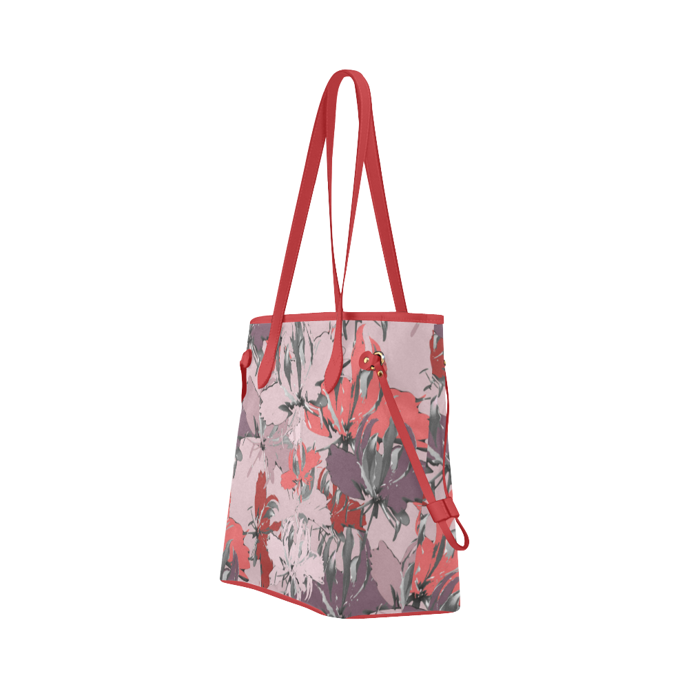 Lilac Dream Clover Canvas Tote Bag (Model 1661)