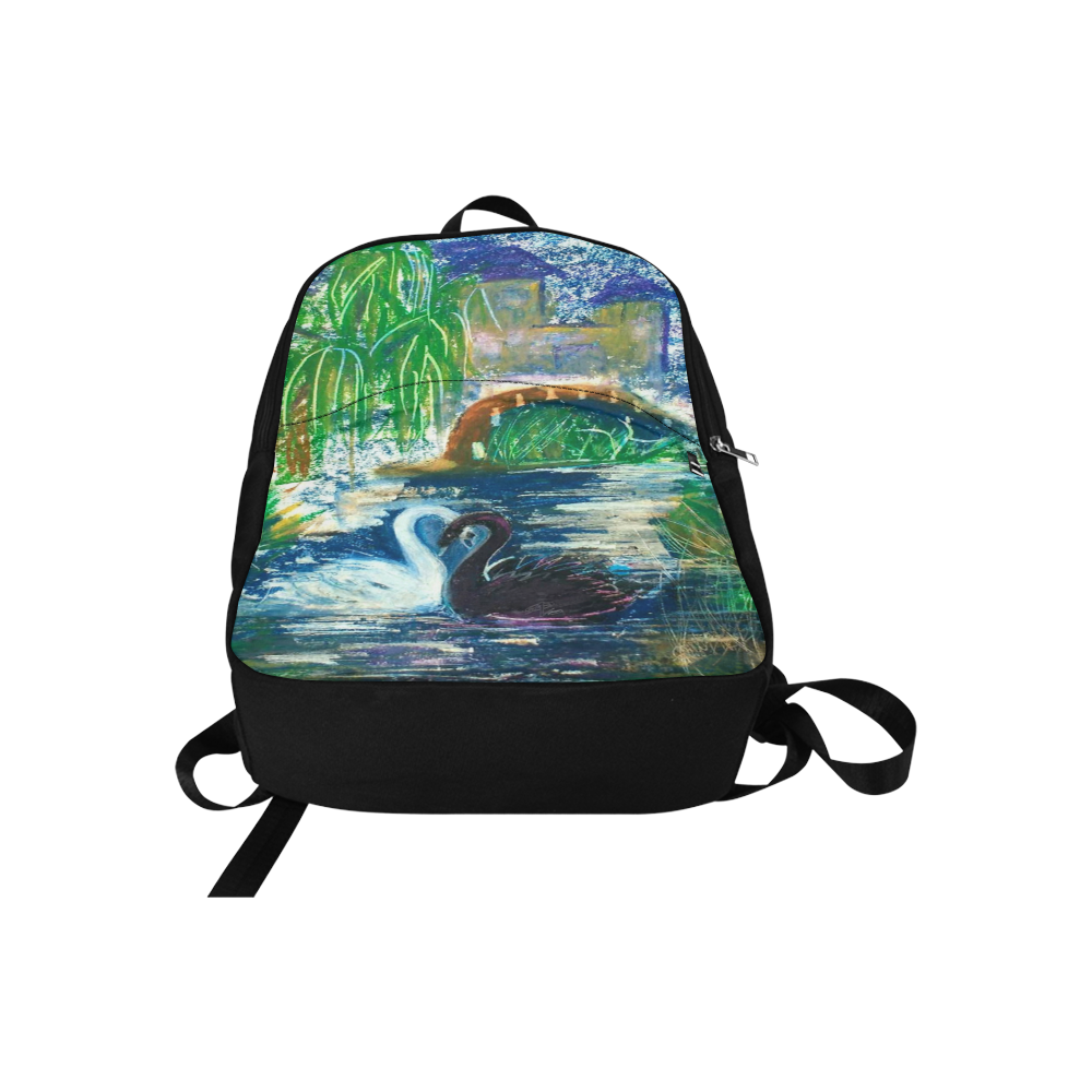 Swans in an Alcove Fabric Backpack for Adult (Model 1659)