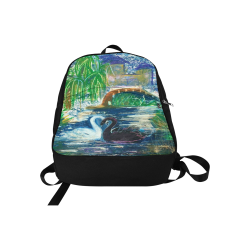 Swans in an Alcove Fabric Backpack for Adult (Model 1659)