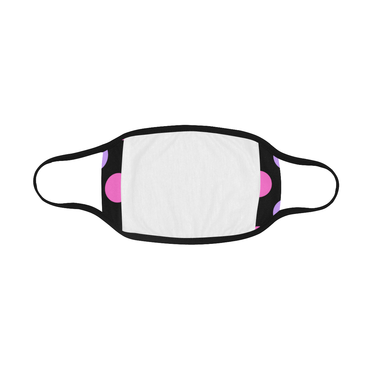 circle pattern lilac cc99ff and pink ff66cc Mouth Mask