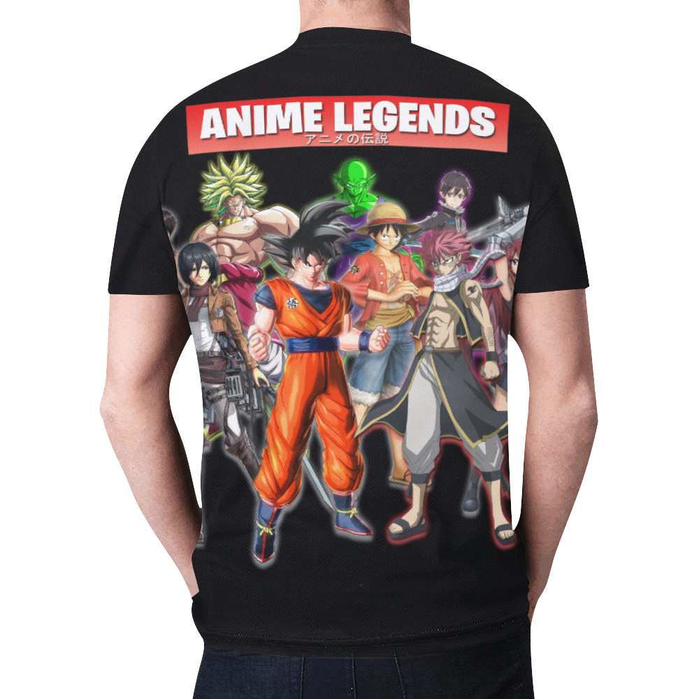 anime legend New All Over Print T-shirt for Men (Model T45)