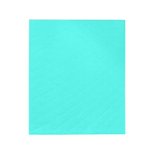 Neon Turquoise Quilt 50"x60"