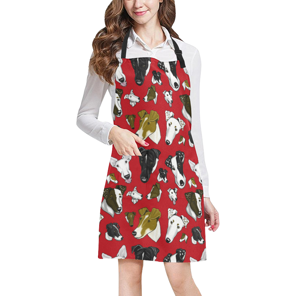 SFT Red All Over Print Apron