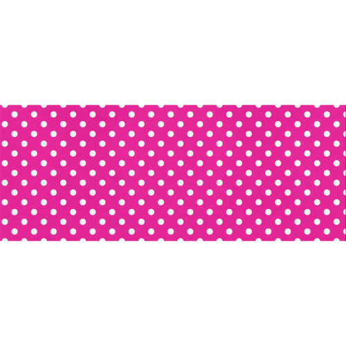 White Polka Dots on Pink Gift Wrapping Paper 58"x 23" (3 Rolls)