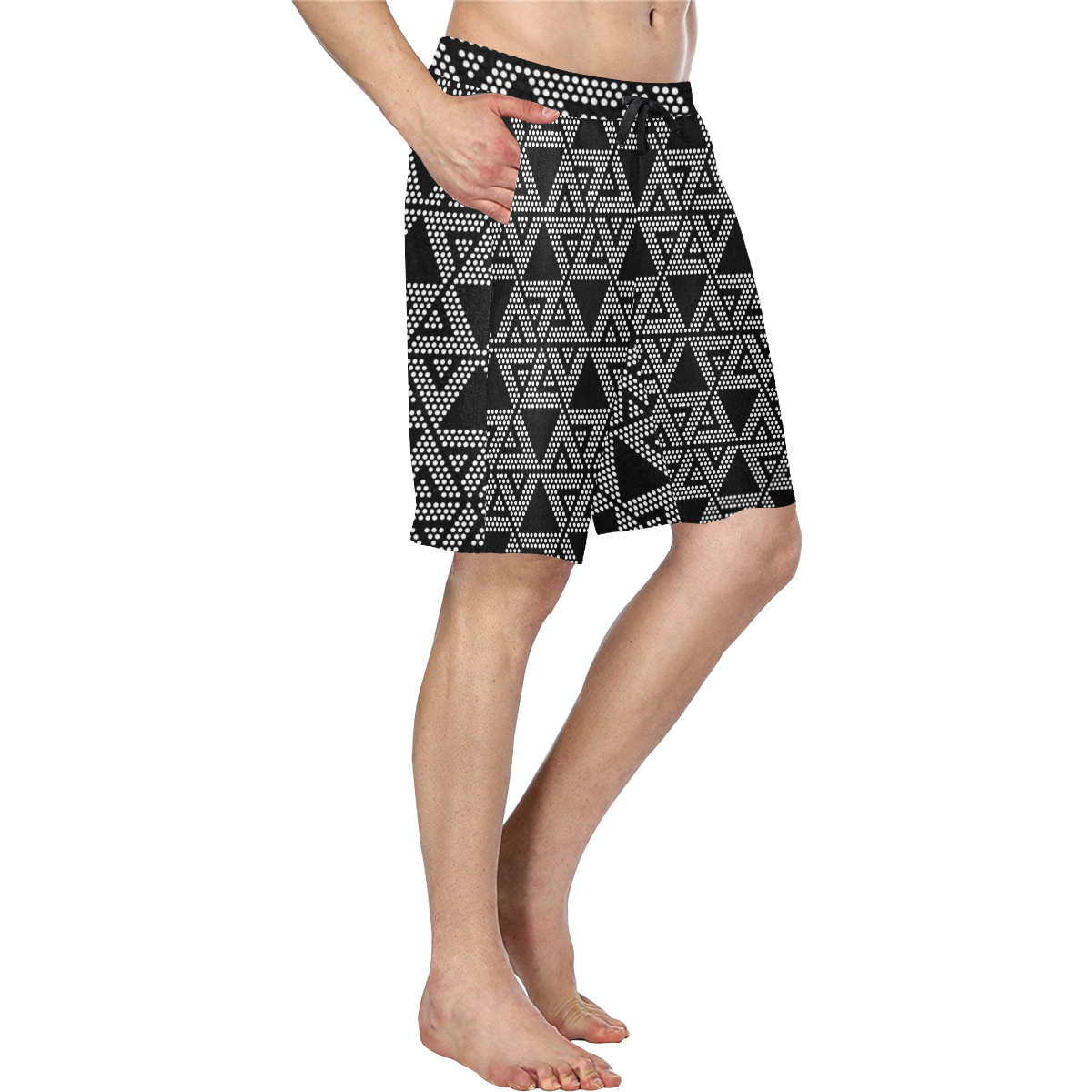 Polka Dots Party Men's All Over Print Casual Shorts (Model L23)