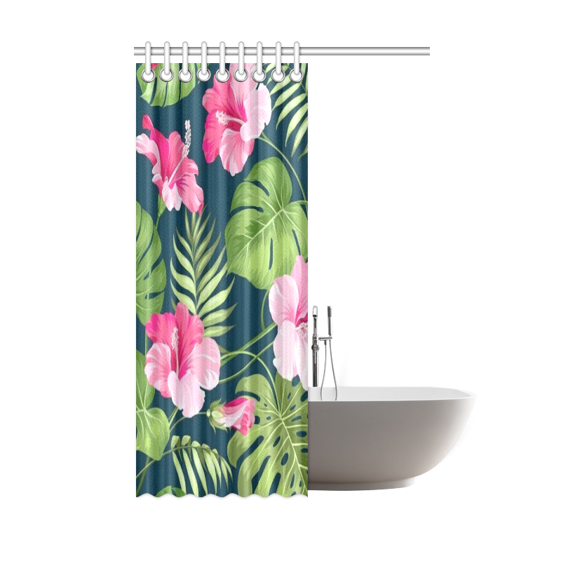 tropical flowers Shower Curtain 48"x72"