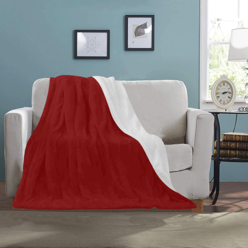 color maroon Ultra-Soft Micro Fleece Blanket 30''x40''