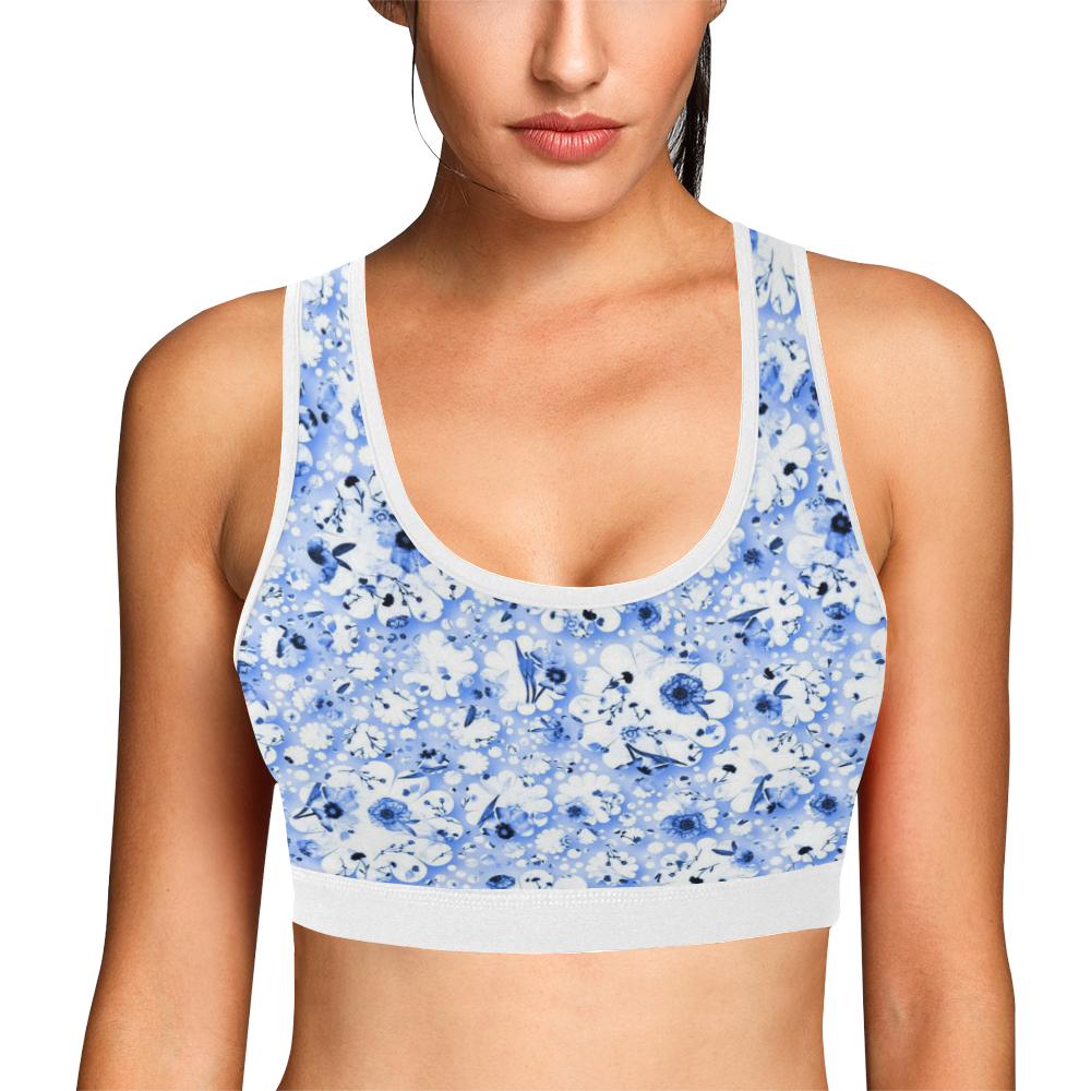 Lovely Shapes 1C by JamColors Women's All Over Print Sports Bra (Model T52)