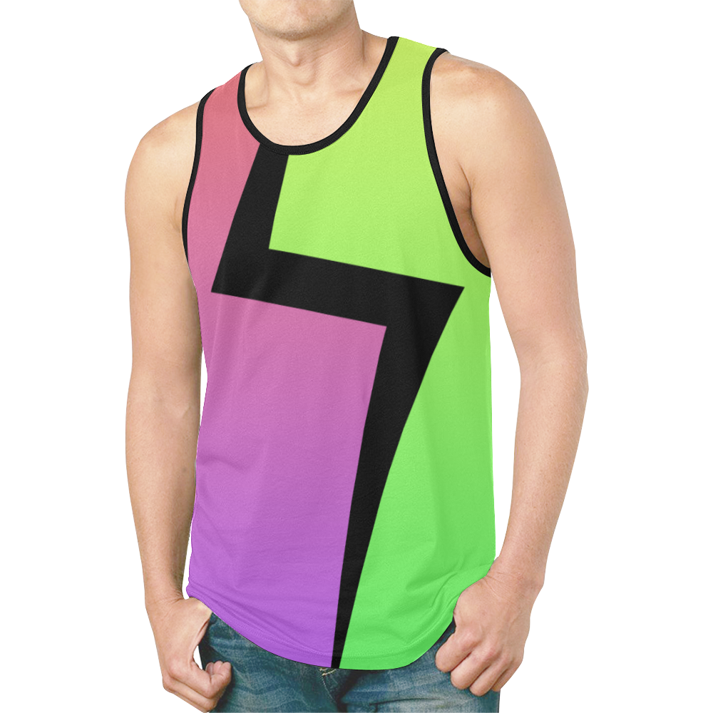 Two-Tone Ombre New All Over Print Tank Top for Men (Model T46)