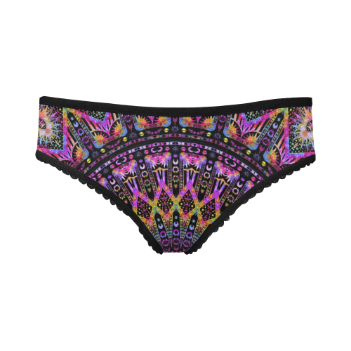 Hippy Boho Purple Elysian Mandala Women's All Over Print Girl Briefs (Model L14)