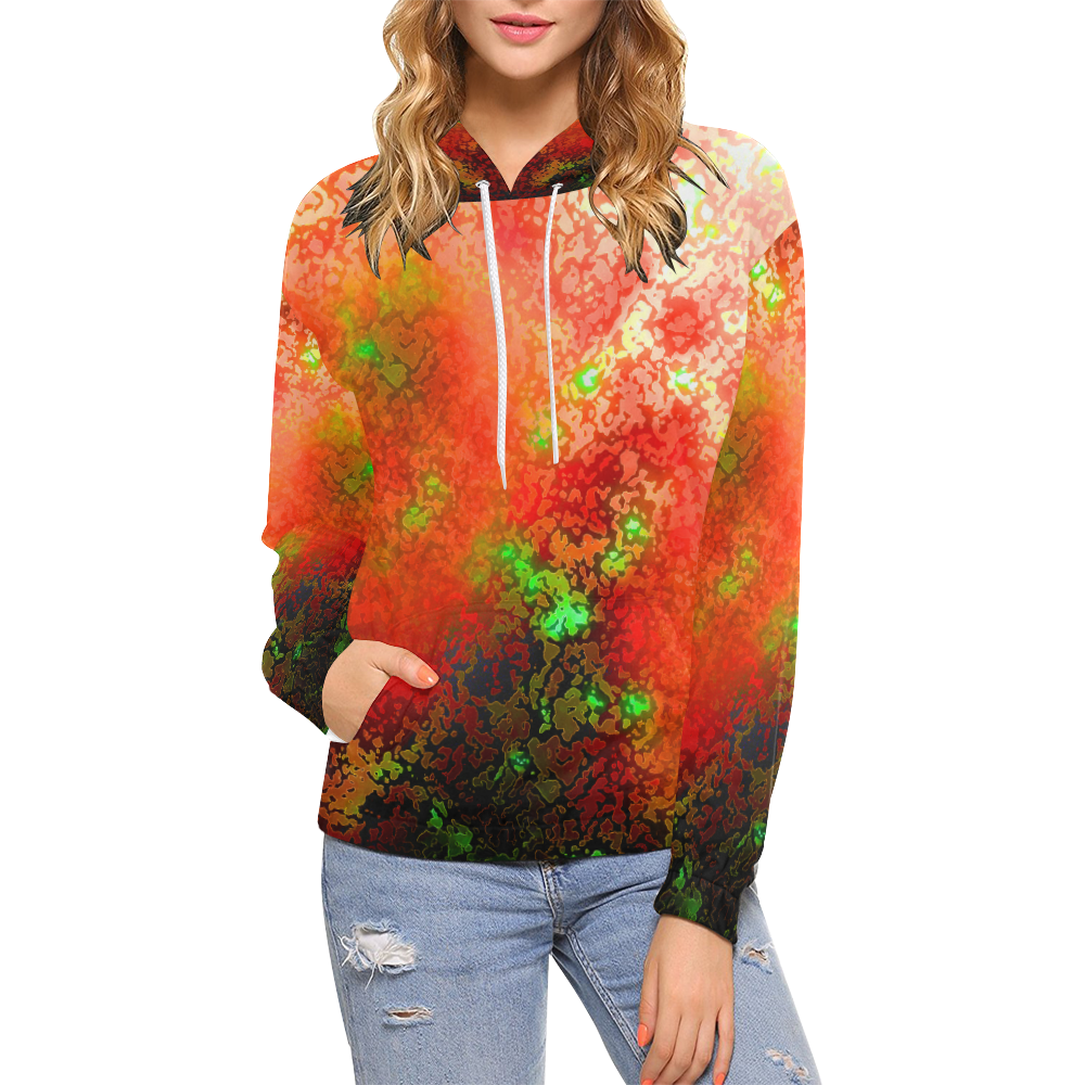 somefire All Over Print Hoodie for Women (USA Size) (Model H13)