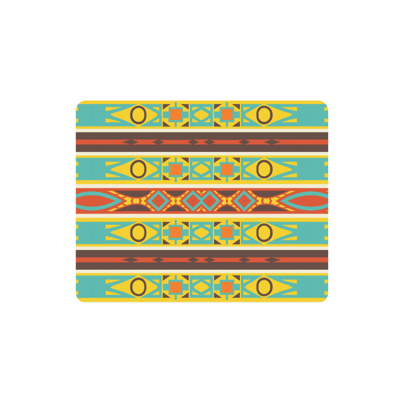 Ovals rhombus and squares Rectangle Mousepad