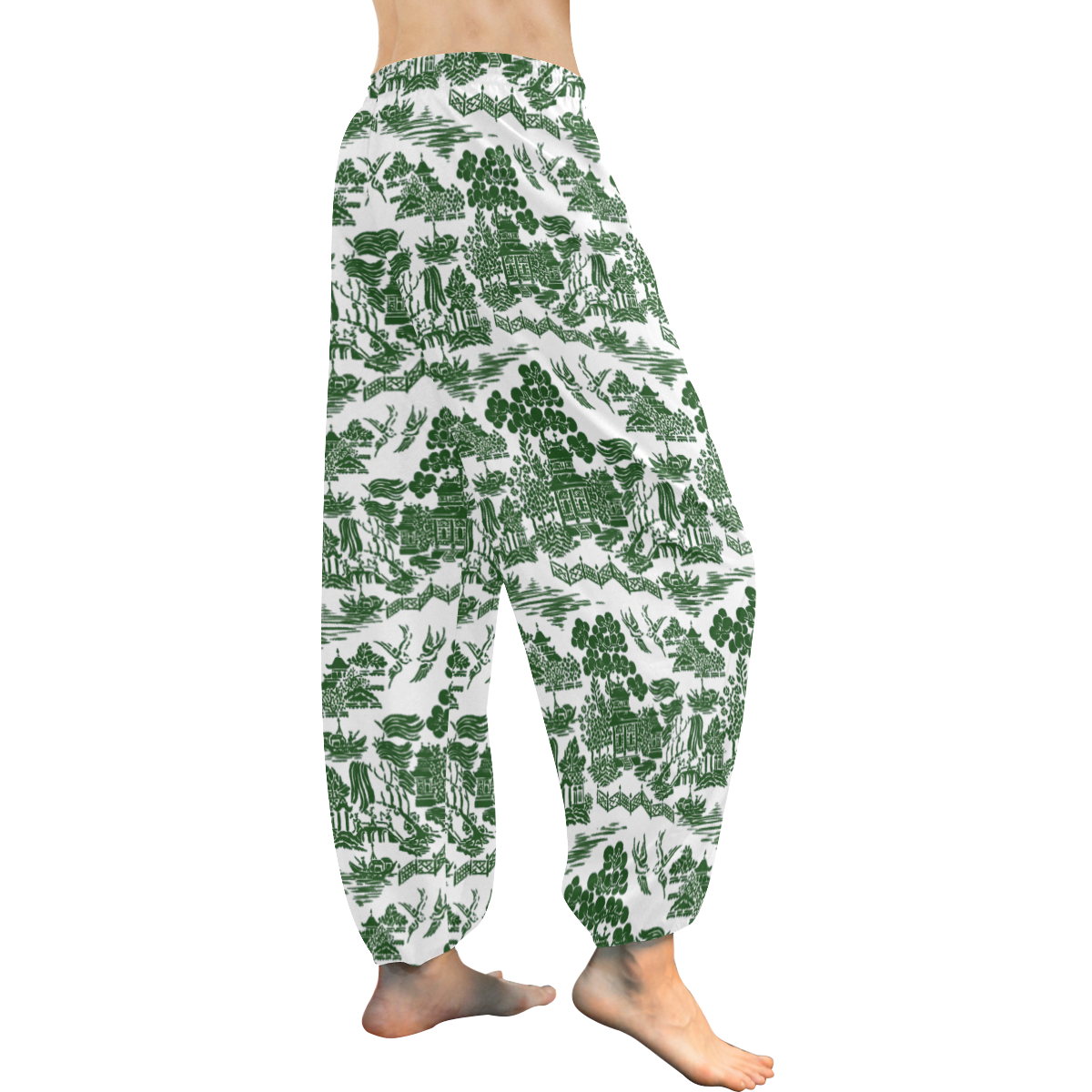 chinese scenery pattern Women's All Over Print Harem Pants (Model L18)