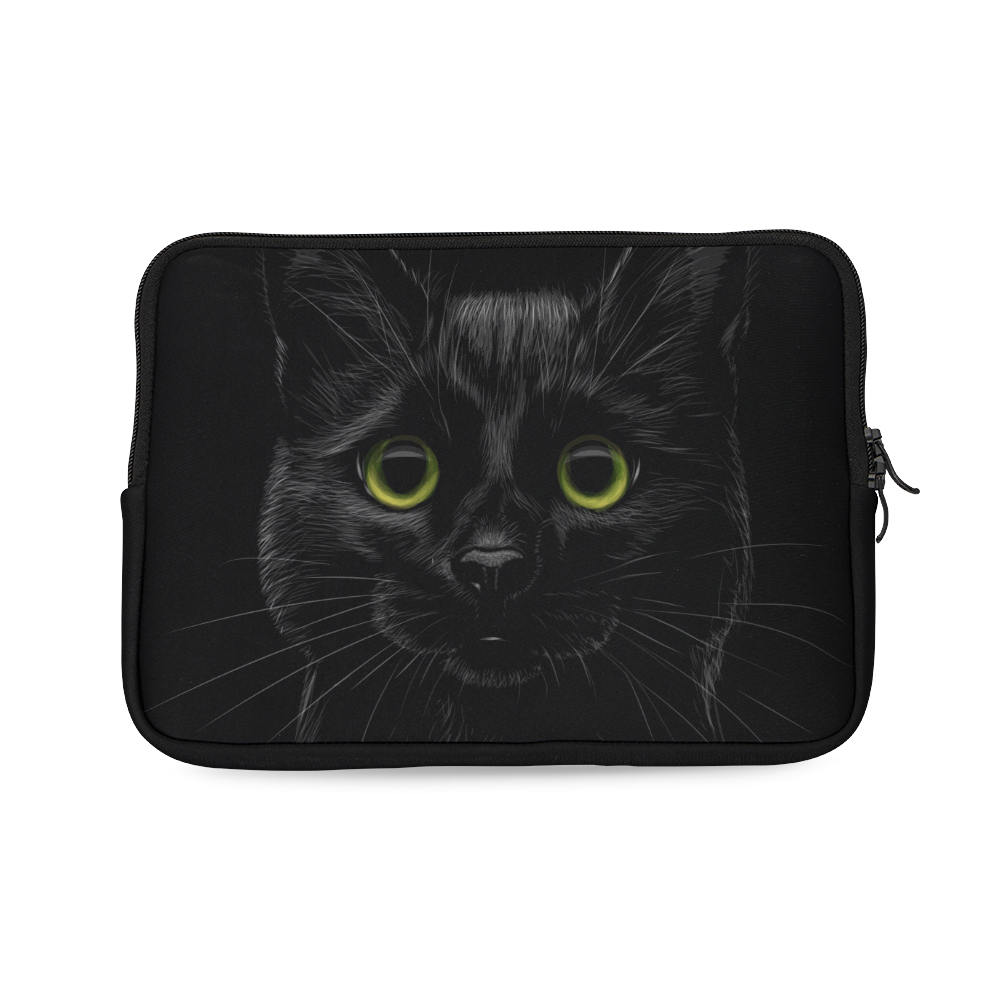 Black Cat Laptop Sleeve 10''