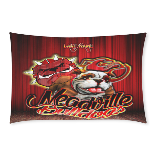 Meadville Bulldogs - Curtain 3-Piece Bedding Set