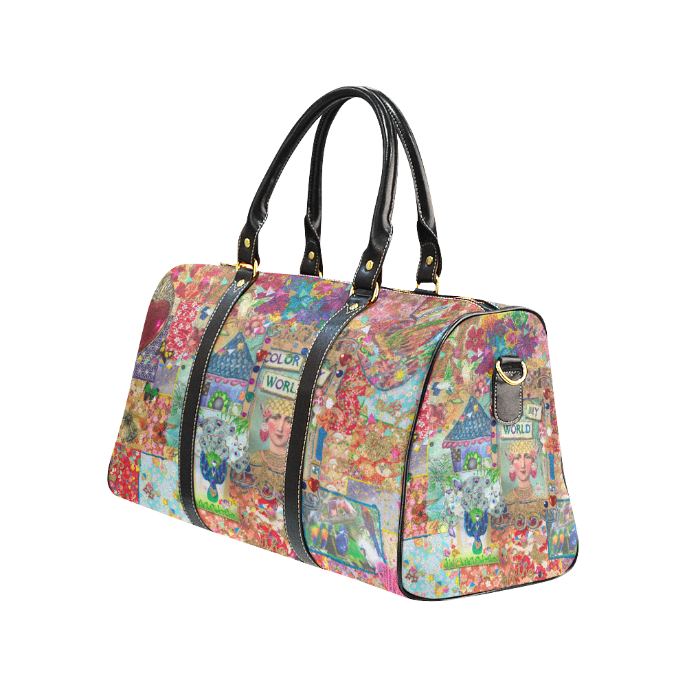 Colour my world New Waterproof Travel Bag/Large (Model 1639)
