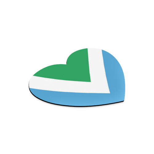 Vegan Flag Heart-shaped Mousepad