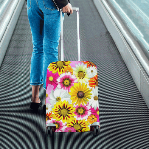 Spring Time Flowers 1 Luggage Cover/Small 18"-21"