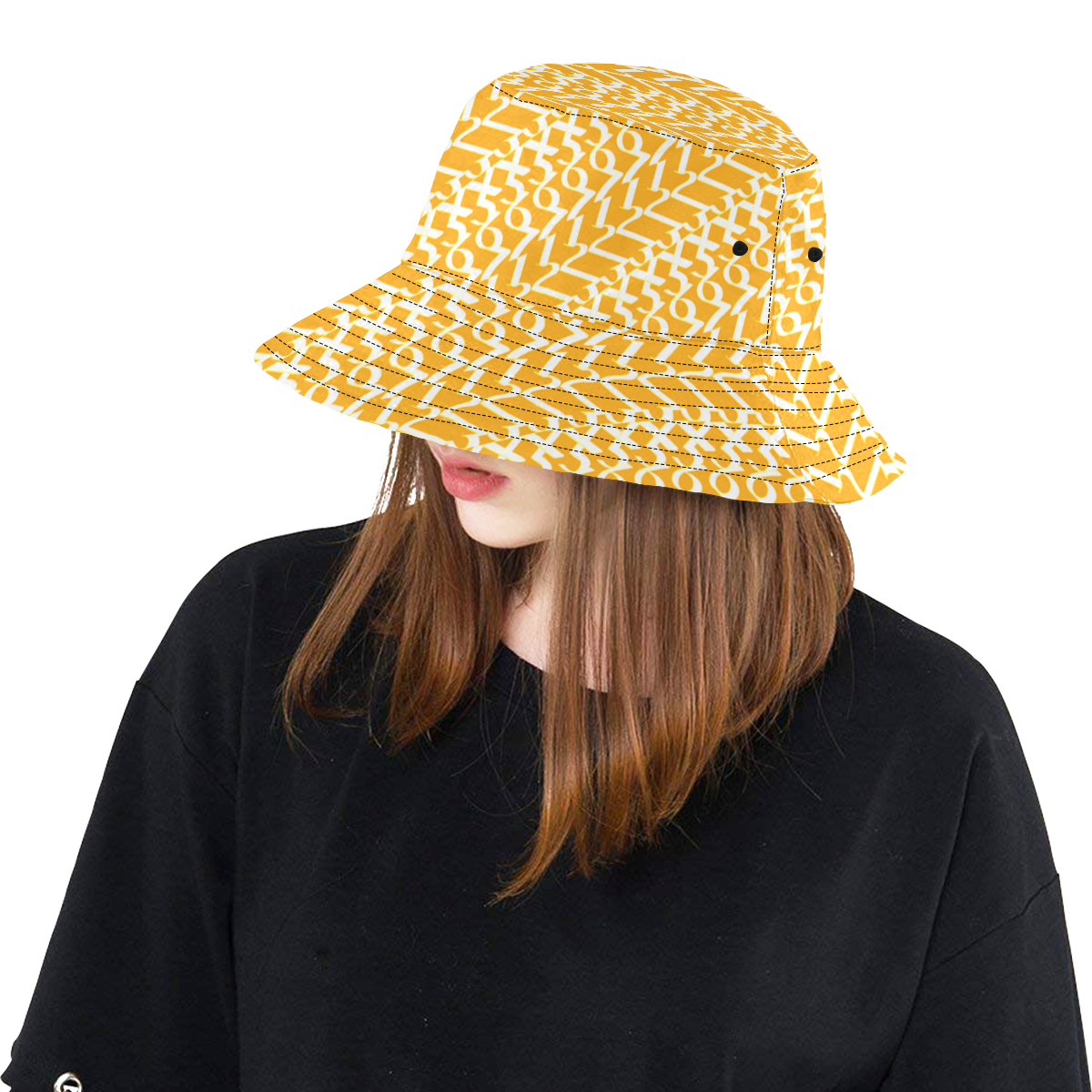 NUMBERS Collection 1234567 Sunlight All Over Print Bucket Hat