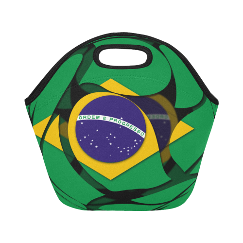 The Flag of Brazil Neoprene Lunch Bag/Small (Model 1669)