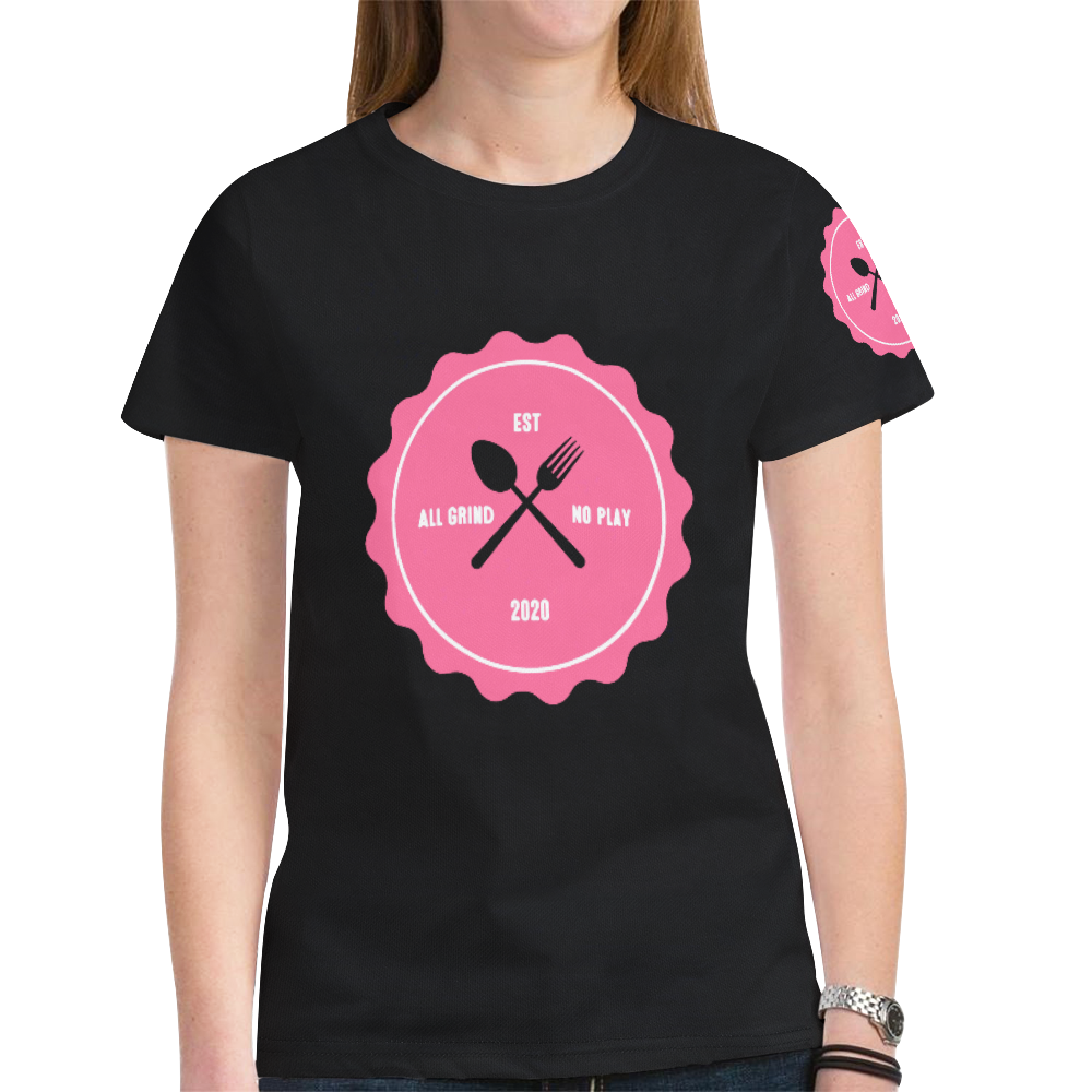 PINK shirt New All Over Print T-shirt for Women (Model T45)