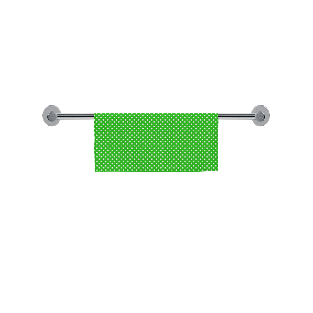 Green polka dots Square Towel 13“x13”
