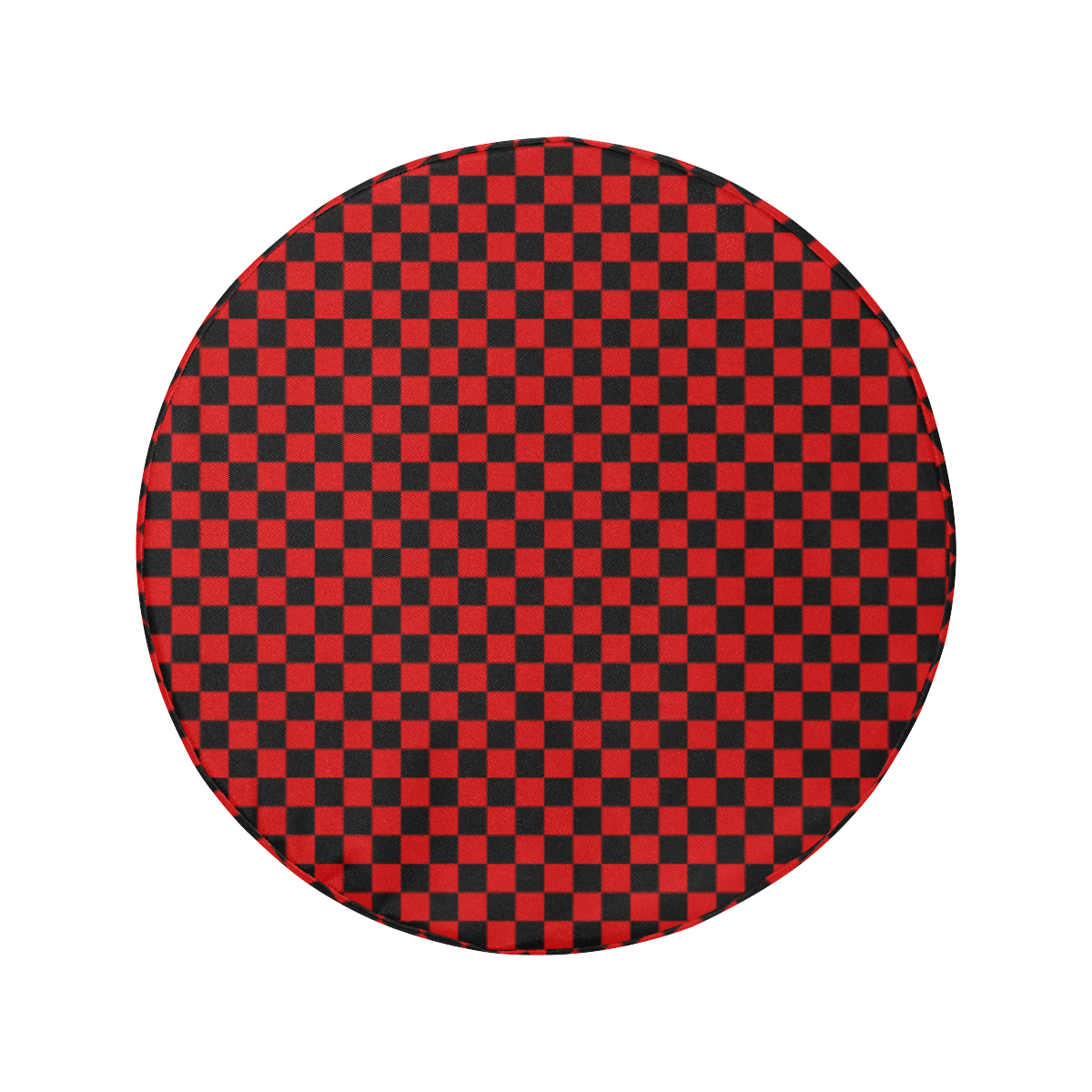 Checkerboard Black And Red 34 Inch Spare Tire Cover