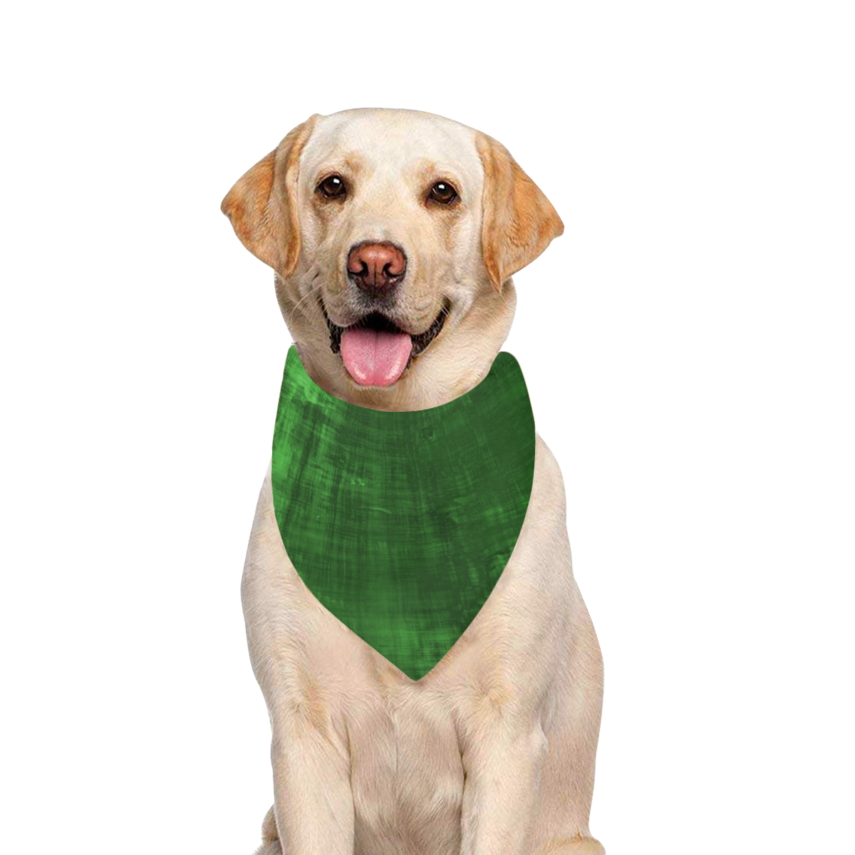 Green Grunge Pet Dog Bandana/Large Size