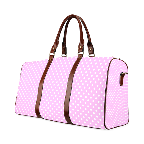 Polka-dot pattern Waterproof Travel Bag/Small (Model 1639)