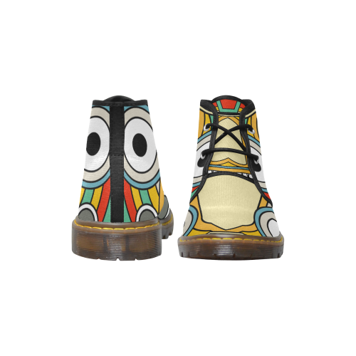 indian tribal Men's Canvas Chukka Boots (Model 2402-1)