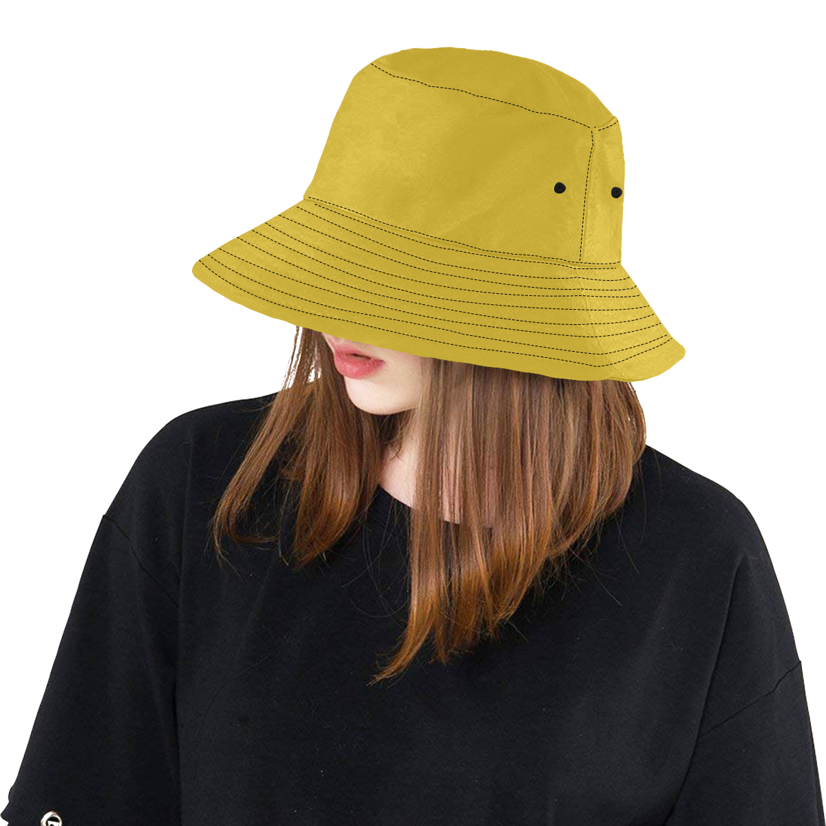 Spicy Mustard Yellow All Over Print Bucket Hat