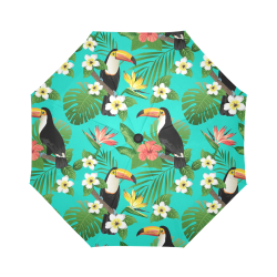 Tropical Summer Toucan Pattern Auto-Foldable Umbrella (Model U04)