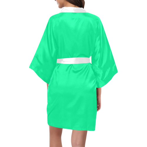 color medium spring green Kimono Robe
