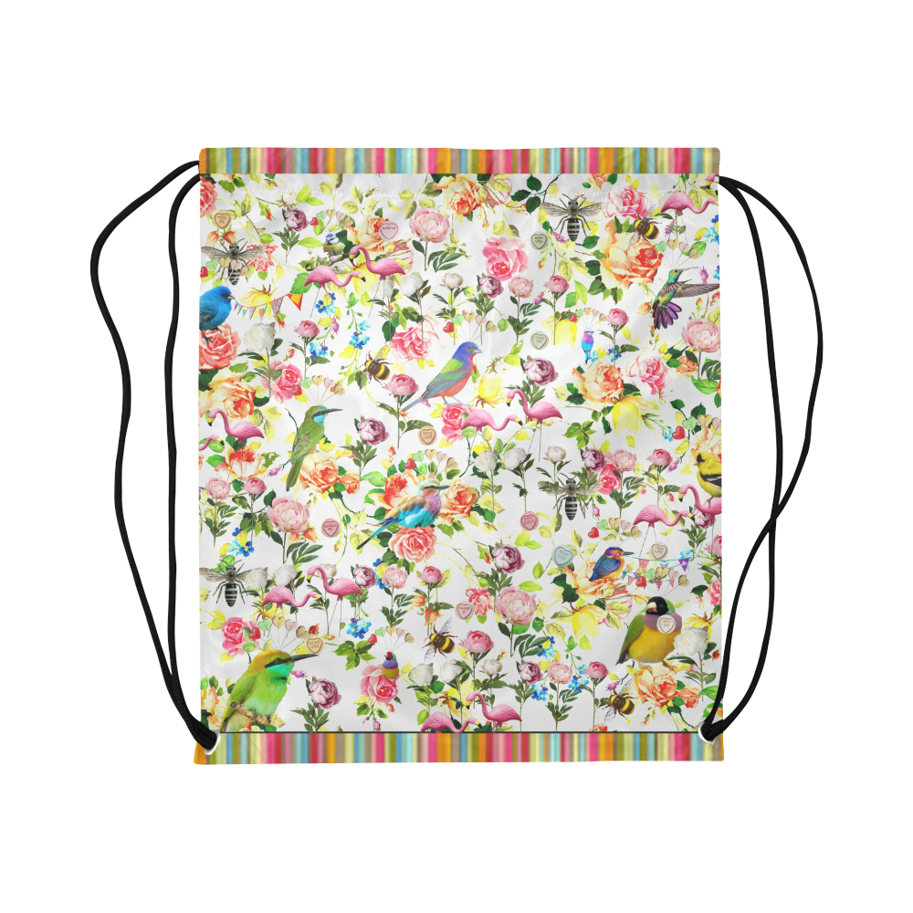 Hello Summer Large Drawstring Bag Model 1604 (Twin Sides)  16.5"(W) * 19.3"(H)