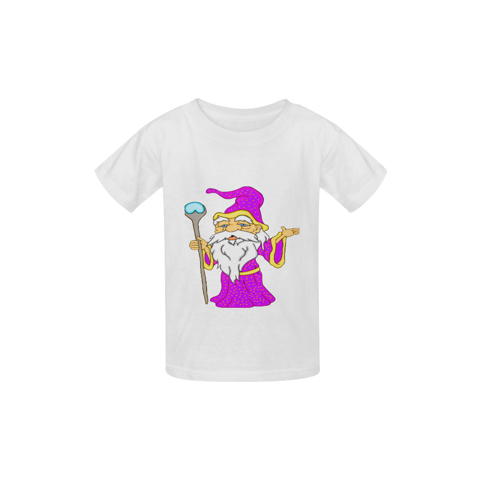 Wizard Gnome White Kid's  Classic T-shirt (Model T22)