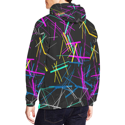 New Pattern factory 1A by JamColors All Over Print Hoodie for Men/Large Size (USA Size) (Model H13)