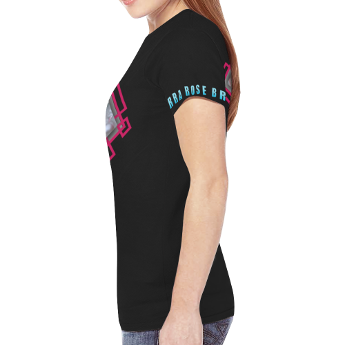 Black ice baby New All Over Print T-shirt for Women (Model T45)