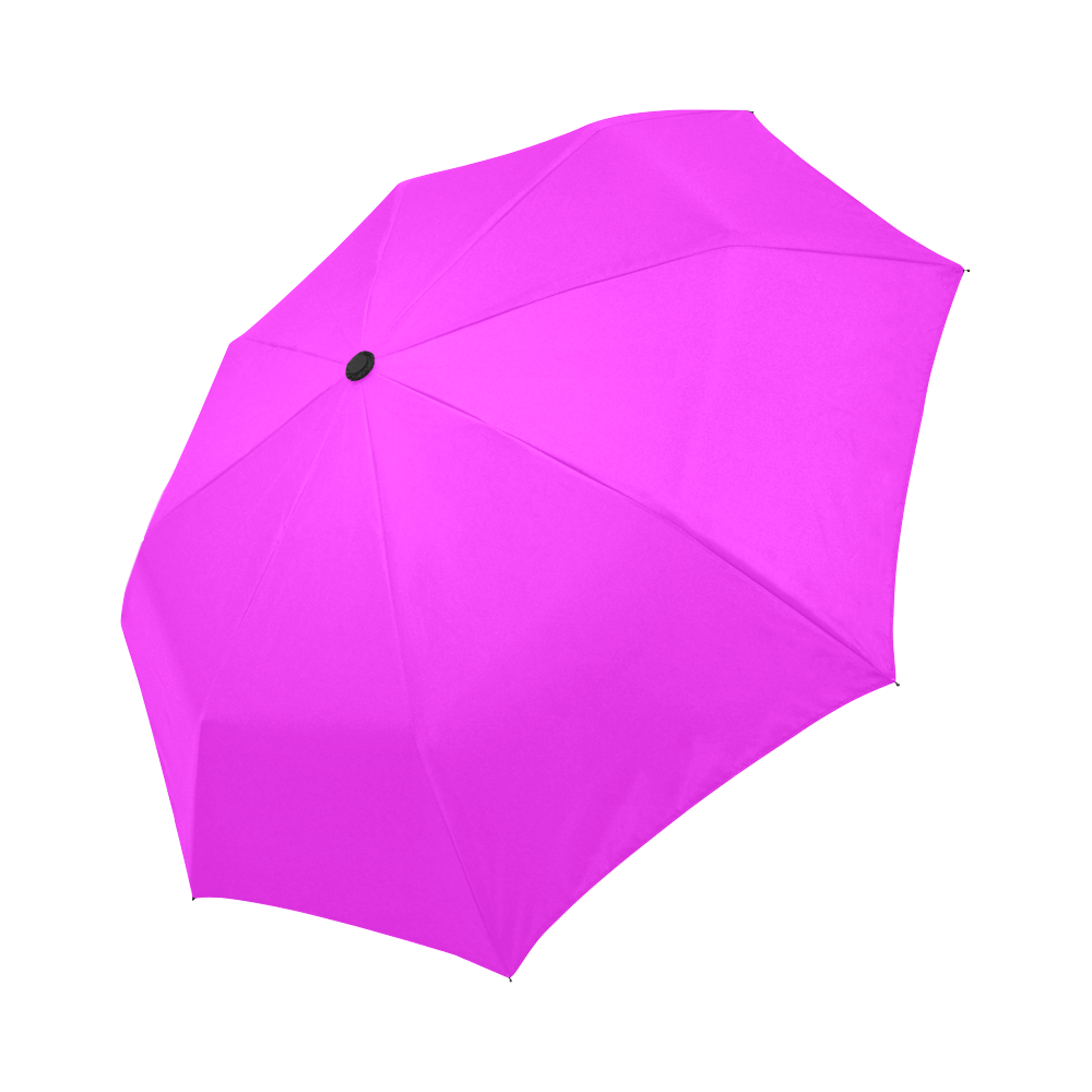 Bright Neon Pink Auto-Foldable Umbrella (Model U04)