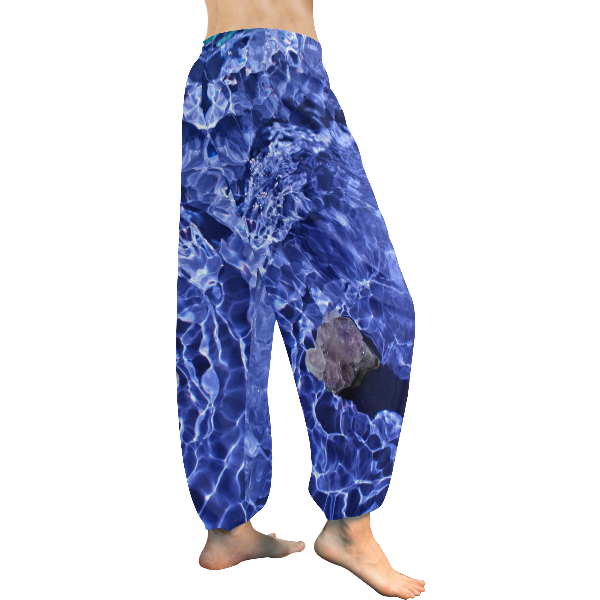 Amethyst Vibe Women's All Over Print Harem Pants (Model L18)