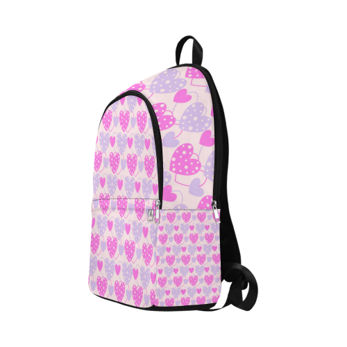 Red Hearts Fabric Backpack for Adult (Model 1659)