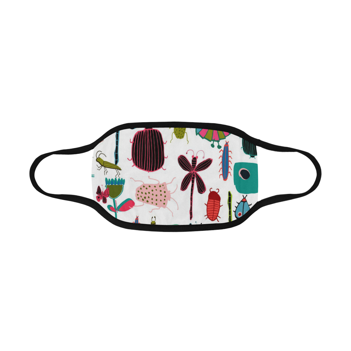 insects white Mouth Mask