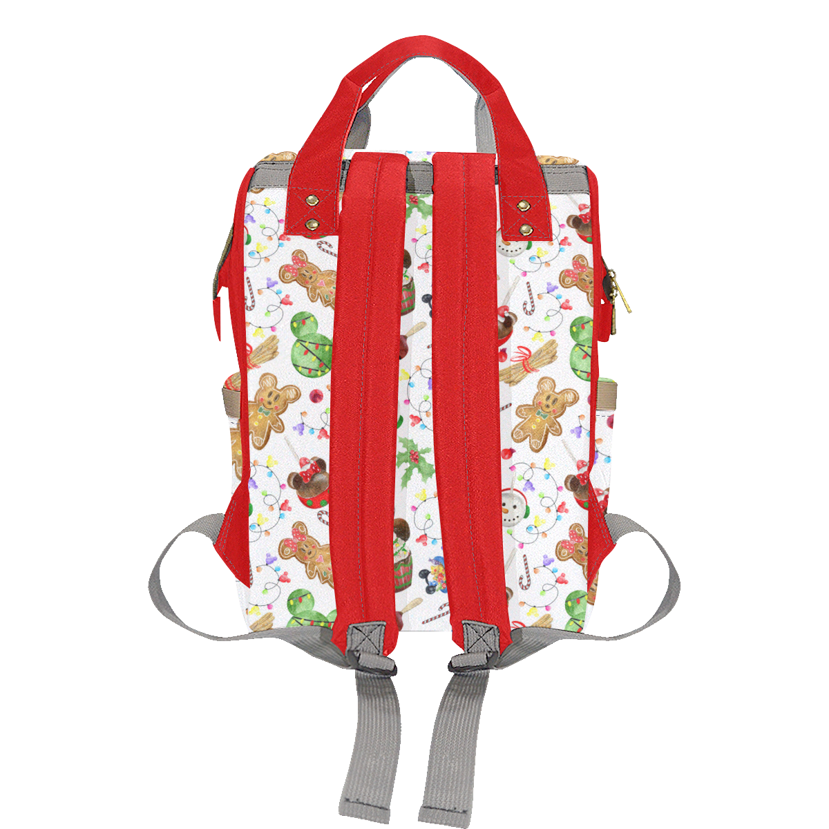 christmas Multi-Function Diaper Backpack/Diaper Bag (Model 1688)