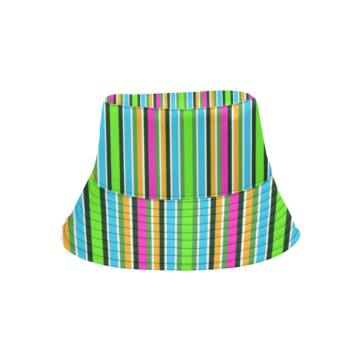Vivid Colored Stripes 3 All Over Print Bucket Hat