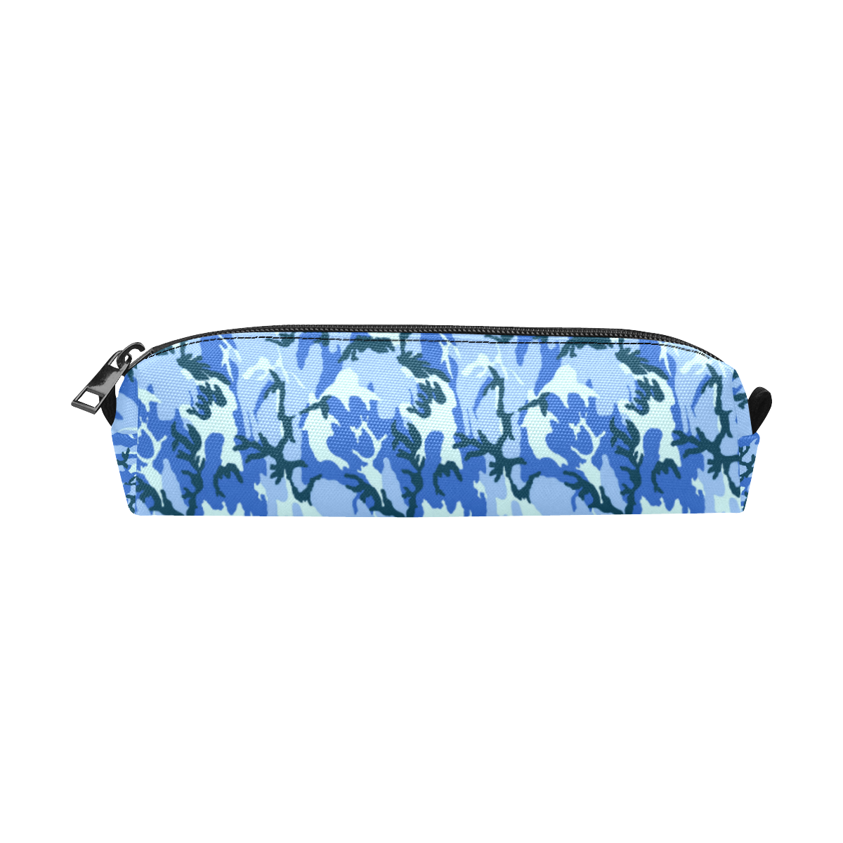 Woodland Blue Camouflage Pencil Pouch/Small (Model 1681)