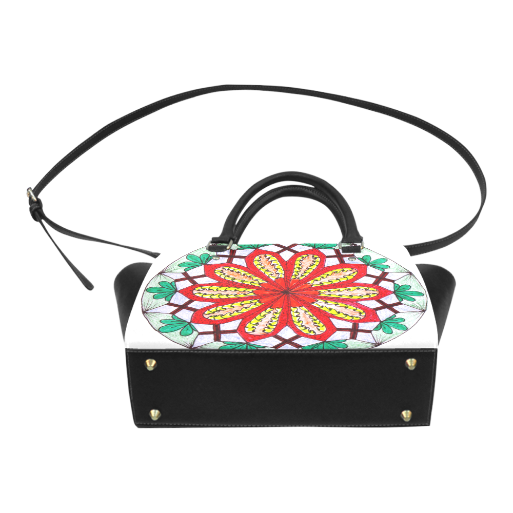 Bright Flower Classic Shoulder Handbag (Model 1653)