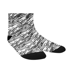 Alien Troops - Black & White Quarter Socks